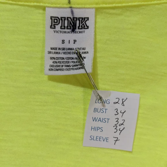 Pink yellow T-shirt small - Picture 3 of 7